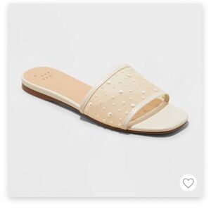 Elain Pearl Mesh Slide Sandal-A New Day